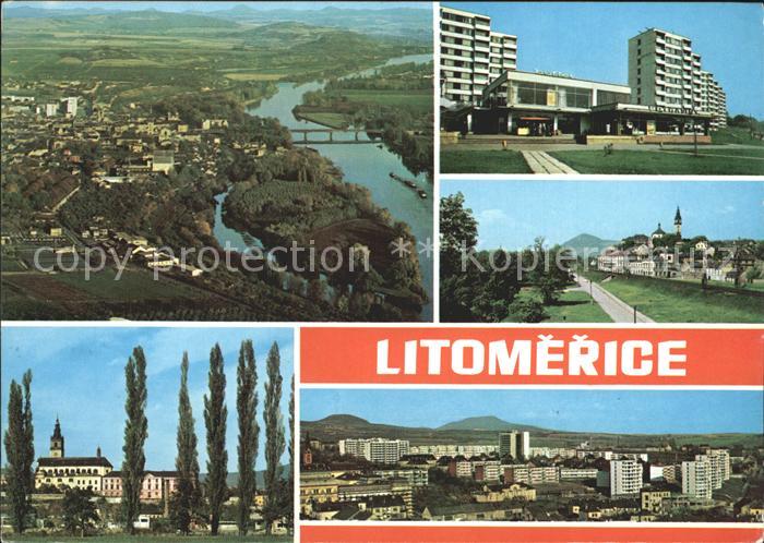 Litomerice Leitmeritz Nordboehmen Panorama Elbe Business Center Alstadt Radobyl