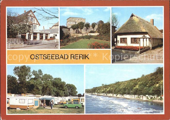 Rerik Ostseebad Bekleidungshaus Kurhaus Weinstube Zeltplatz