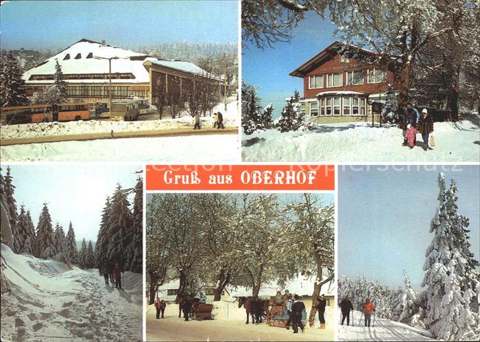 Oberhof Thueringen Gaststaette Oberer Hof Cafe Luisensitz Rennsteig Crawinkler S