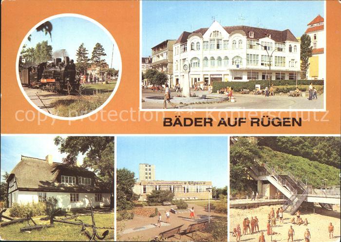Baabe Ostseebad Ruegen Schmalspurbahn Binz Kaufhaus Promenade Goehren Museum Bin