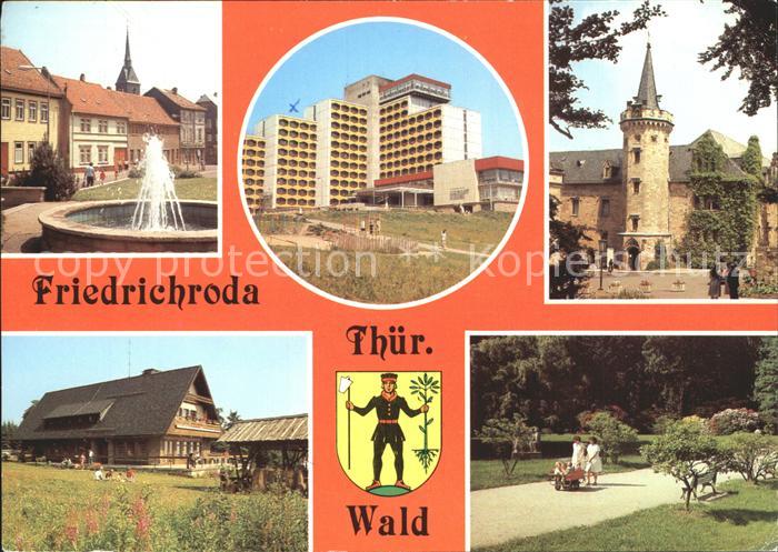 Friedrichroda Platz der Jungen Pioniere FDGB Erholungsheim Schloss Reinhardsbrun