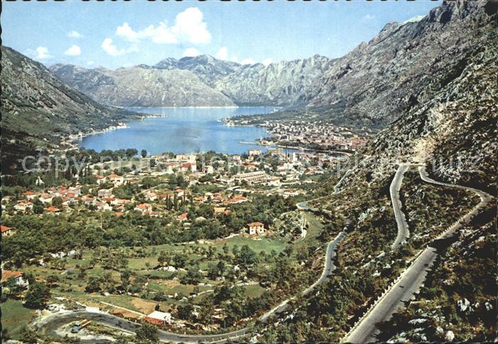 Kotor Montenegro Panorama Bucht Gebirge