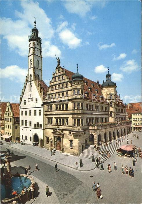 Rothenburg Tauber Altes und Neues Rathaus 13. Jhdt. und 16. Jhdt.