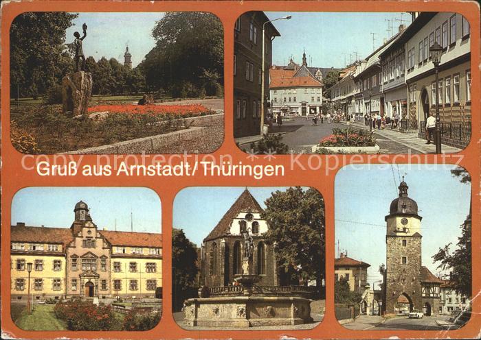Arnstadt Ilm Stadtpark Holzmarkt Schloss Hopfenbrunnen Bachkirche Riedtor