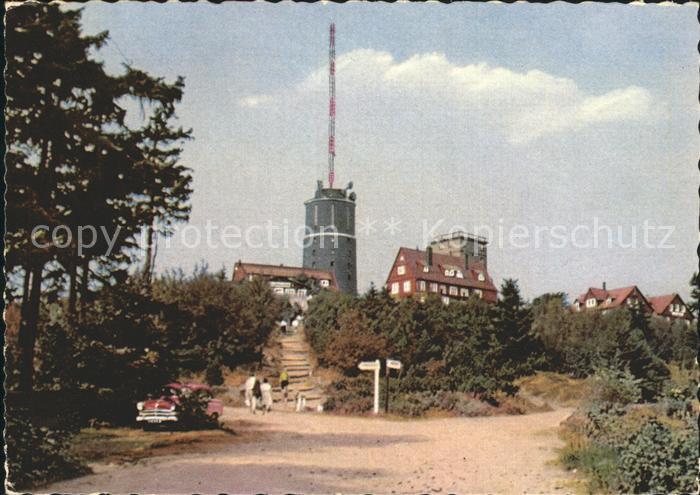 Grosser Inselsberg Turm Wetterstation Naturpark Thueringer Wald