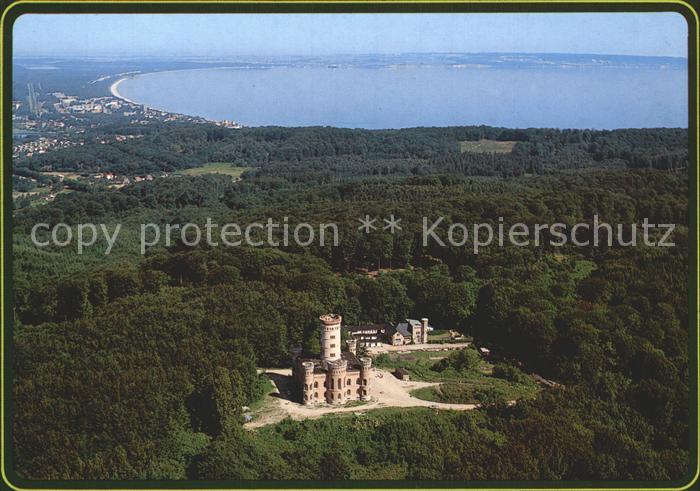 Binz Ruegen Fliegeraufnahme Jagdschloss Granitz