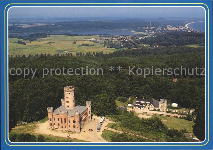 Insel Ruegen Fliegeraufnahme Jagdschloss Granitz