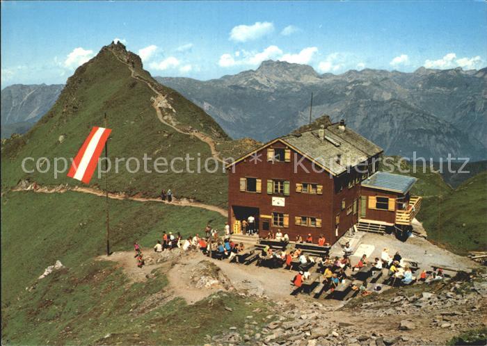 Schruns Vorarlberg Wormser Huette mit Rote Wand