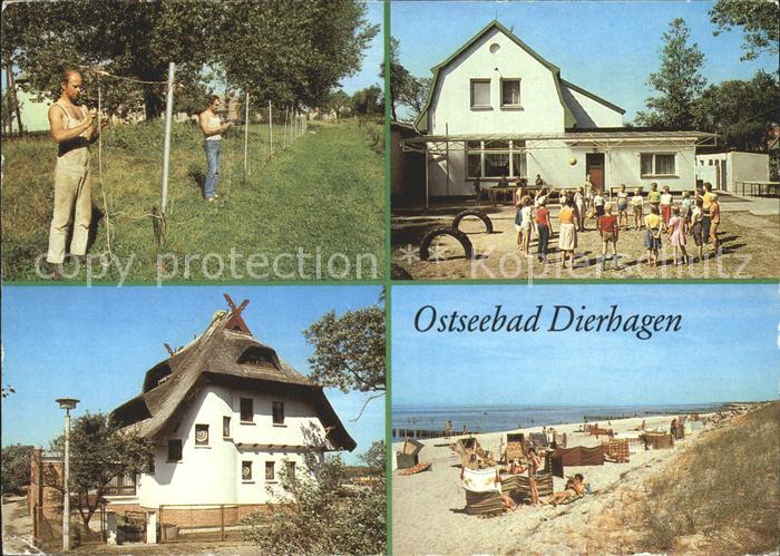 Dierhagen Ostseebad Strand Fischer Haus Kaeppn Brass