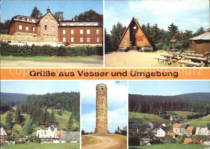 Vesser Rennsteig Stutenhaus Bergbaude Adlersberg Adlersbergturm
