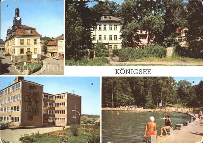 Koenigsee Thueringen Rathaus Diaetkurheim Waldseebad