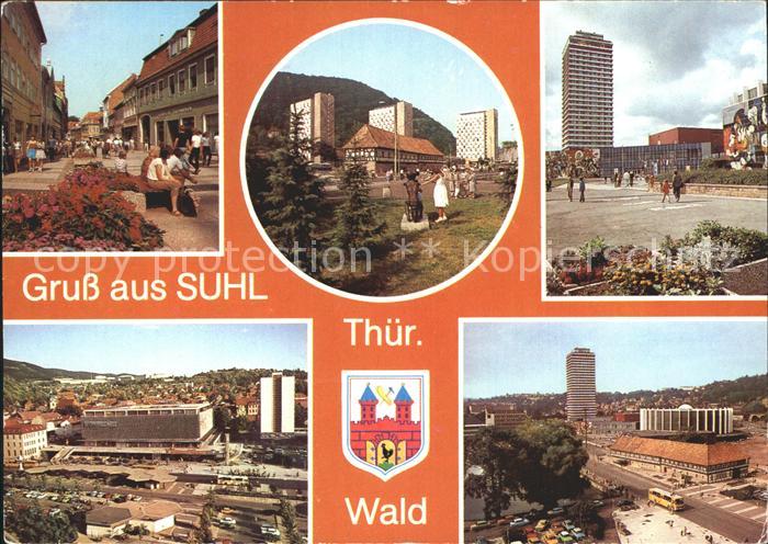 Suhl Thueringer Wald Waffenmuseum Stadthalle Viadukt