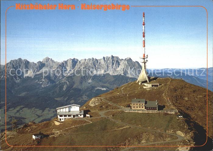 Kitzbuehel Tirol Kitzbueheler Horn mit Gipfelhaus Kaisergebirge