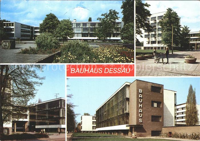 Dessau-Rosslau Bauhaus Atelierhaus Bruecke und Werkstattfluegel