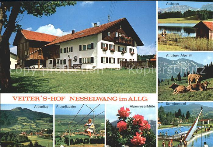 Nesselwang Allgaeu Bayern Veiters Hof Restaurant Attlesee Alpspitzbahn