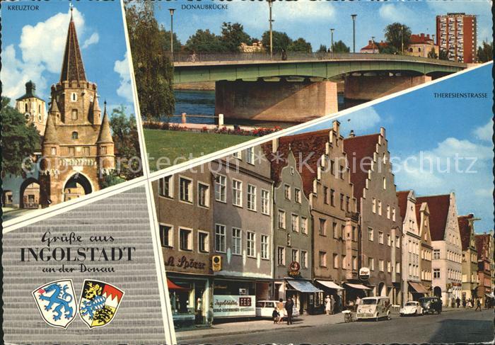 INGOLSTADT  CITY Donaubruecke Kreuztor Theresienstrasse