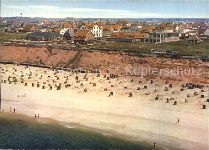 Wenningstedt Sylt Fliegeraufnahme mit Strand