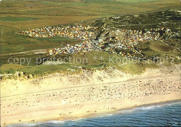 Westerland Sylt Fliegeraufnahme Camping Strand