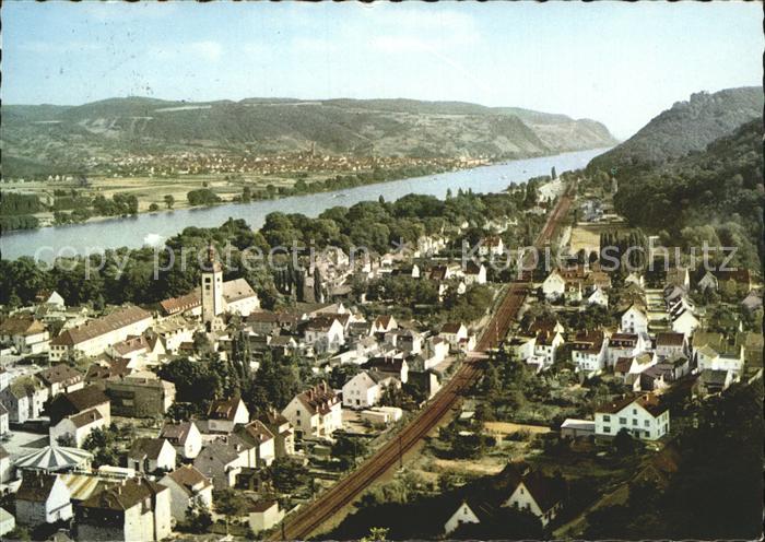 Bad Niederbreisig Fliegeraufnahme mit Rhein