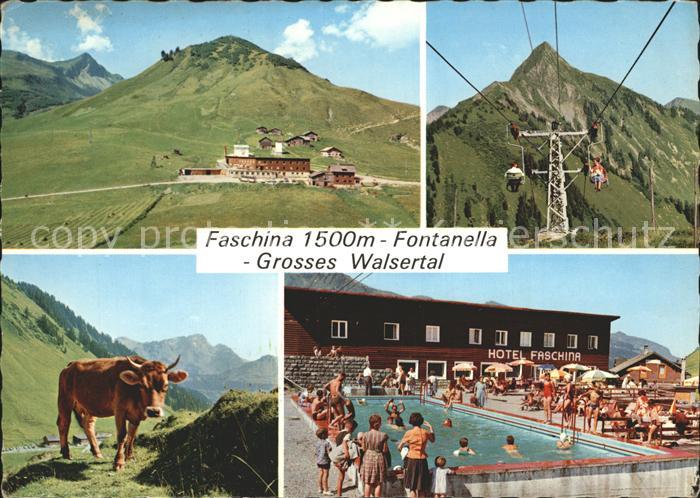 Faschina Fontanella Grosses Walsertal Schwimmbad Lift
