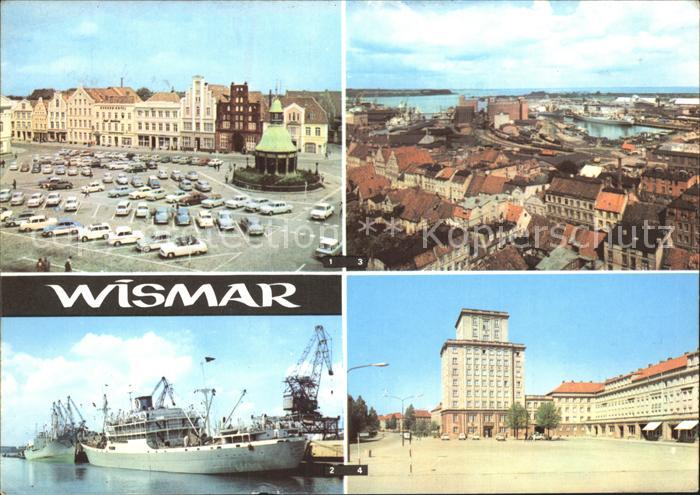 Wismar Mecklenburg Fliegeraufnahme Hafen Markt Wendorf