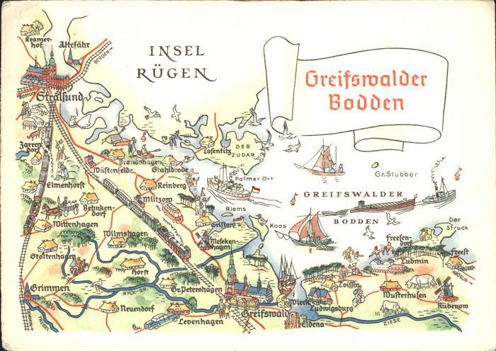 Greifswalder Bodden Lagekarte