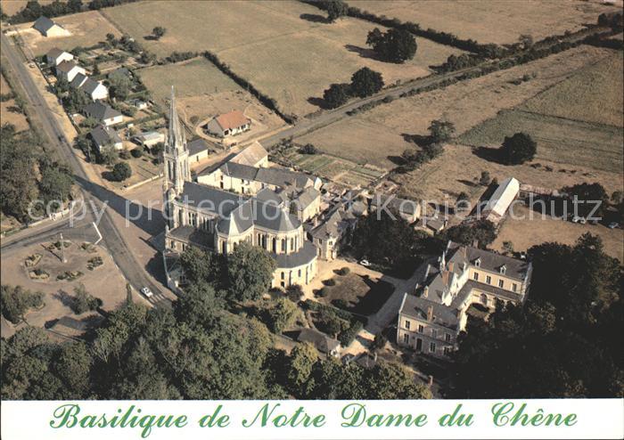 Vion Sarthe Fliegeraufnahme Basilique de Notre Dame du Chene