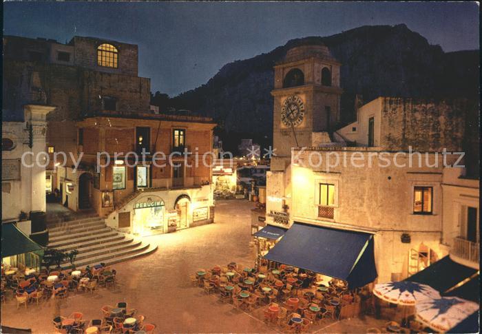 Capri Piazetta bei Nacht