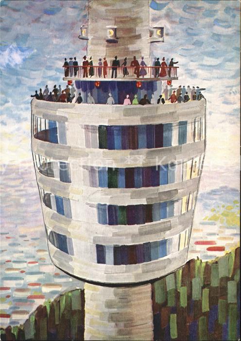 STUTTGART  CITY Fersehturm Kuenstlerkarte Restaurant