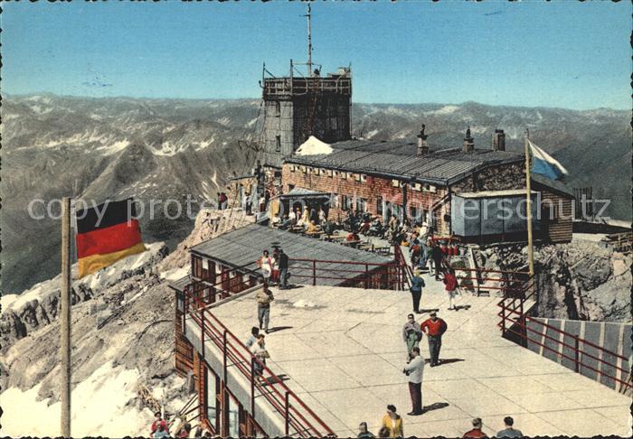 GARMISCH-PARTENKIRCHEN Bayern Muenchner Haus am Zugspitzgipfel