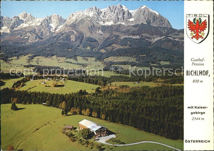 Oberndorf Tirol Gasthof Pension Bichlhof Fliegeraufnahme