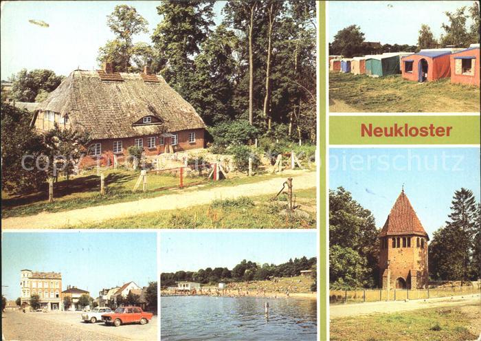 Neukloster Mecklenburg Camping See Fischerhaus Glockenturm