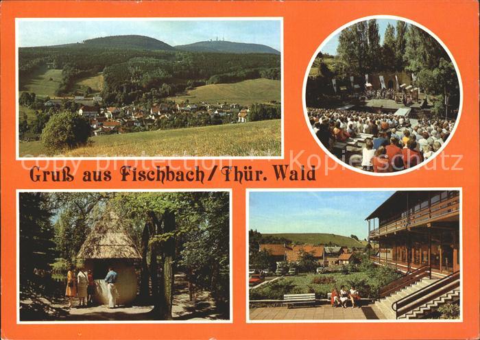 Fischbach Rhoen Grosser Inselsberg Bergbuehne Park Thueringenbaude