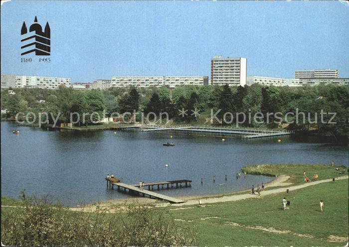 Schwerin Mecklenburg Blick zum Neubaugebiet Weststadt