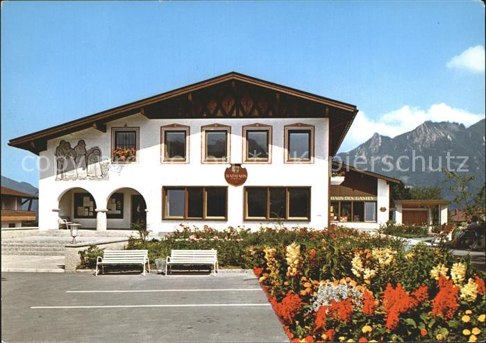 Flintsbach Inn Rathaus Haus des Gastes Musikpavillon Kurzentrum Heuberg Bayerisc