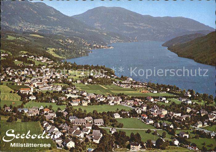 Seeboden Millstaettersee Fliegeraufnahme
