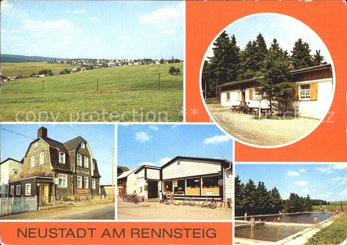 Neustadt Rennsteig Waldbaude FDGB Erholungsheim Konsum Einkaufszentrum Freibad