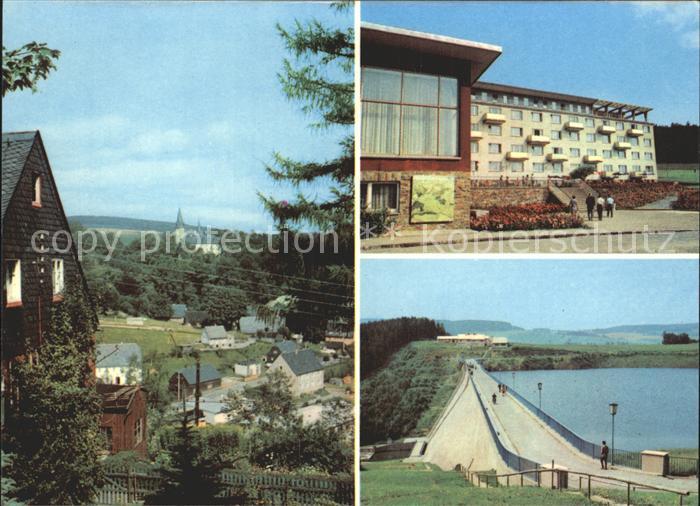 Caemmerswalde Blick auf Neuhausen FDGB Ferienheim Fauschenbachtalsperre