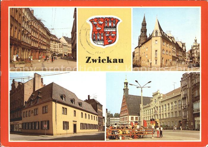 Zwickau Sachsen Plauensche Strasse Schiffchen Robert Schumann Haus Rathaus Gewan