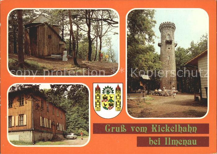Ilmenau Thueringen Goethehaeuschen Jagdhaus Gabelbach Kickelhahnturm