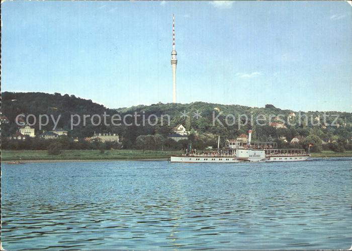 Wachwitz Elbe Dampfer Fernsehturm