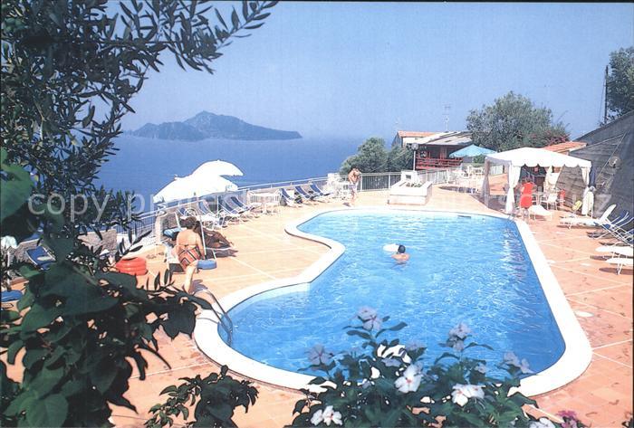 Massa Lubrense Ristorante Hotel Bellavista da Riccardo Swimming Pool Meerblick