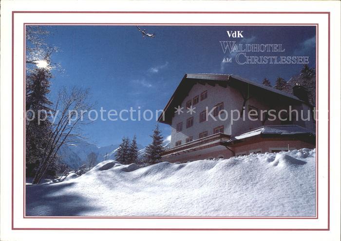 Oberstdorf VdK Waldhotel am Christlessee Winterpanorama