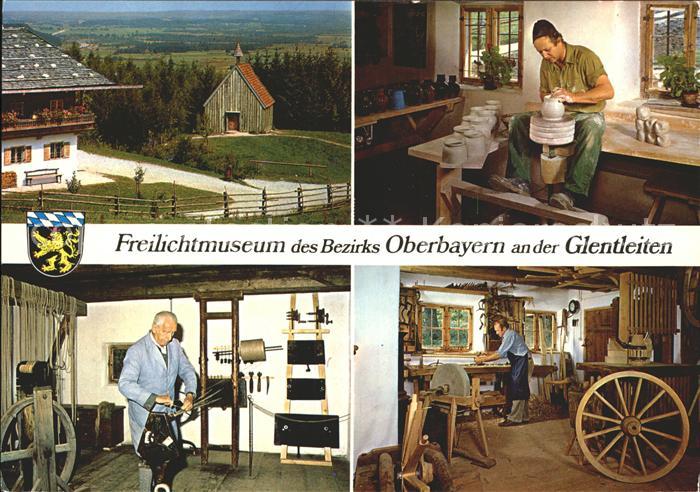 Grossweil Freilichtmuseum Holzkapelle Hafnerei Seilerei Wagnerei Huber Karte N 6