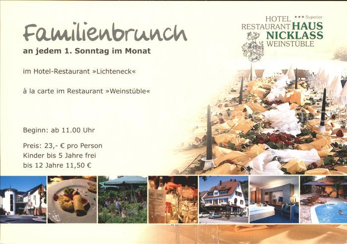 Ingelfingen Hotel Restaurant Haus Nicklass Brunch