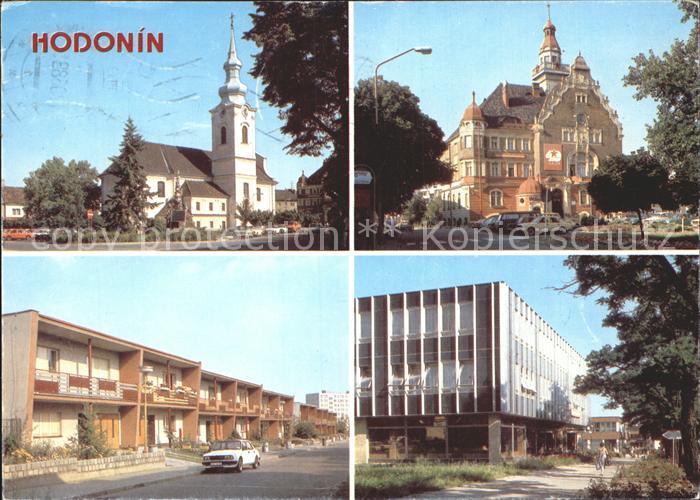 Hodonin Kirche Stadtzentrum Gebaeude