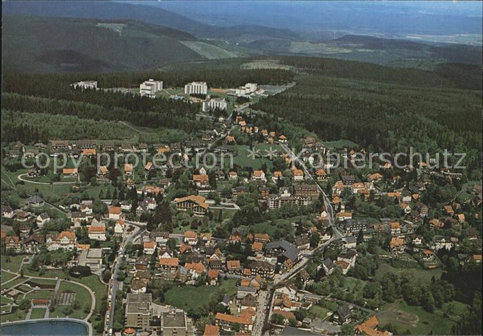Hahnenklee-Bockswiese Harz Kurort Fliegeraufnahme