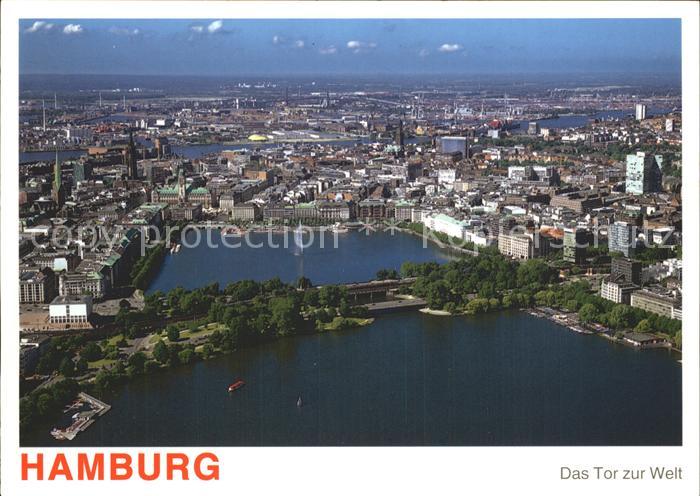 HAMBURG  CITY Hansestadt Fliegeraufnahme