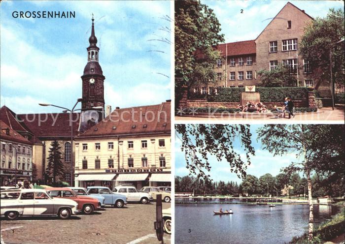 Grossenhain Sachsen Karl Marx Platz VVN Gedenkstaette Karl Preusker Berufsschule