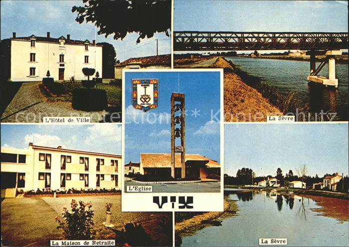 Vix Vendee Hotel de Ville Maison de Retraite La Sevre Eglise